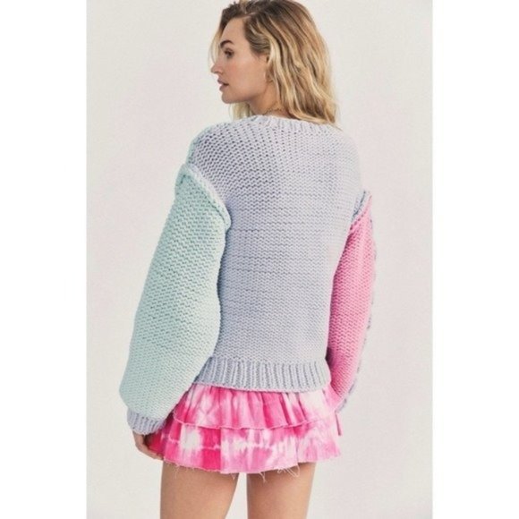 NWT Loveshackfancy Isaiah Pullover Sweater Small NEW Chunky Cable Knit Oversized - Picture 7 of 11